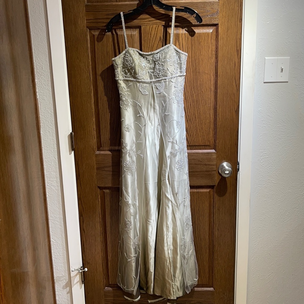Cache size 2 beaded ombré gown